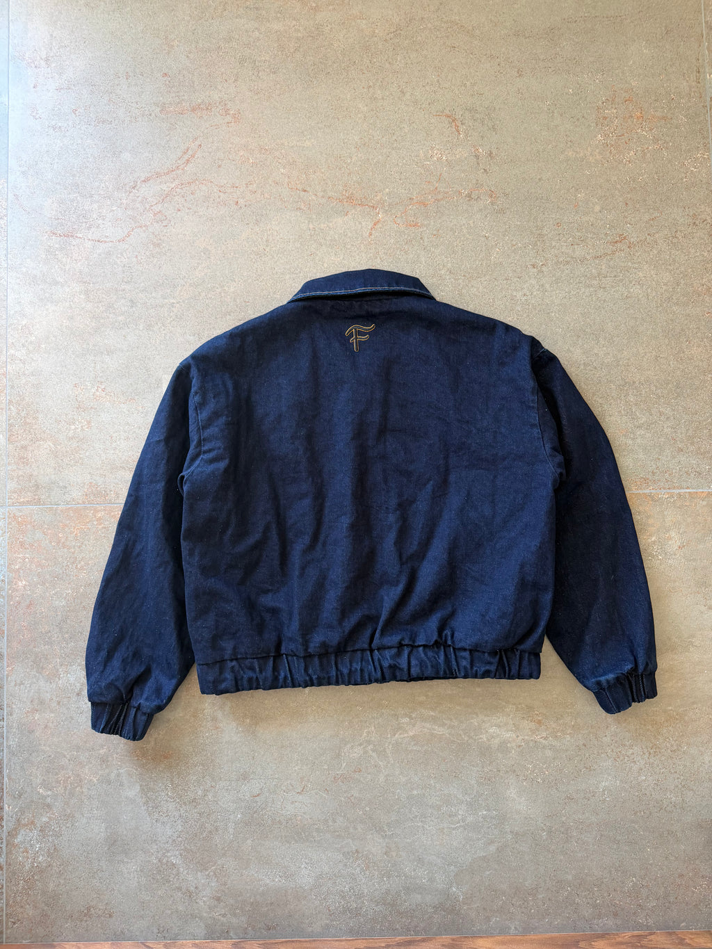 Newspaper Print Denim Jacket