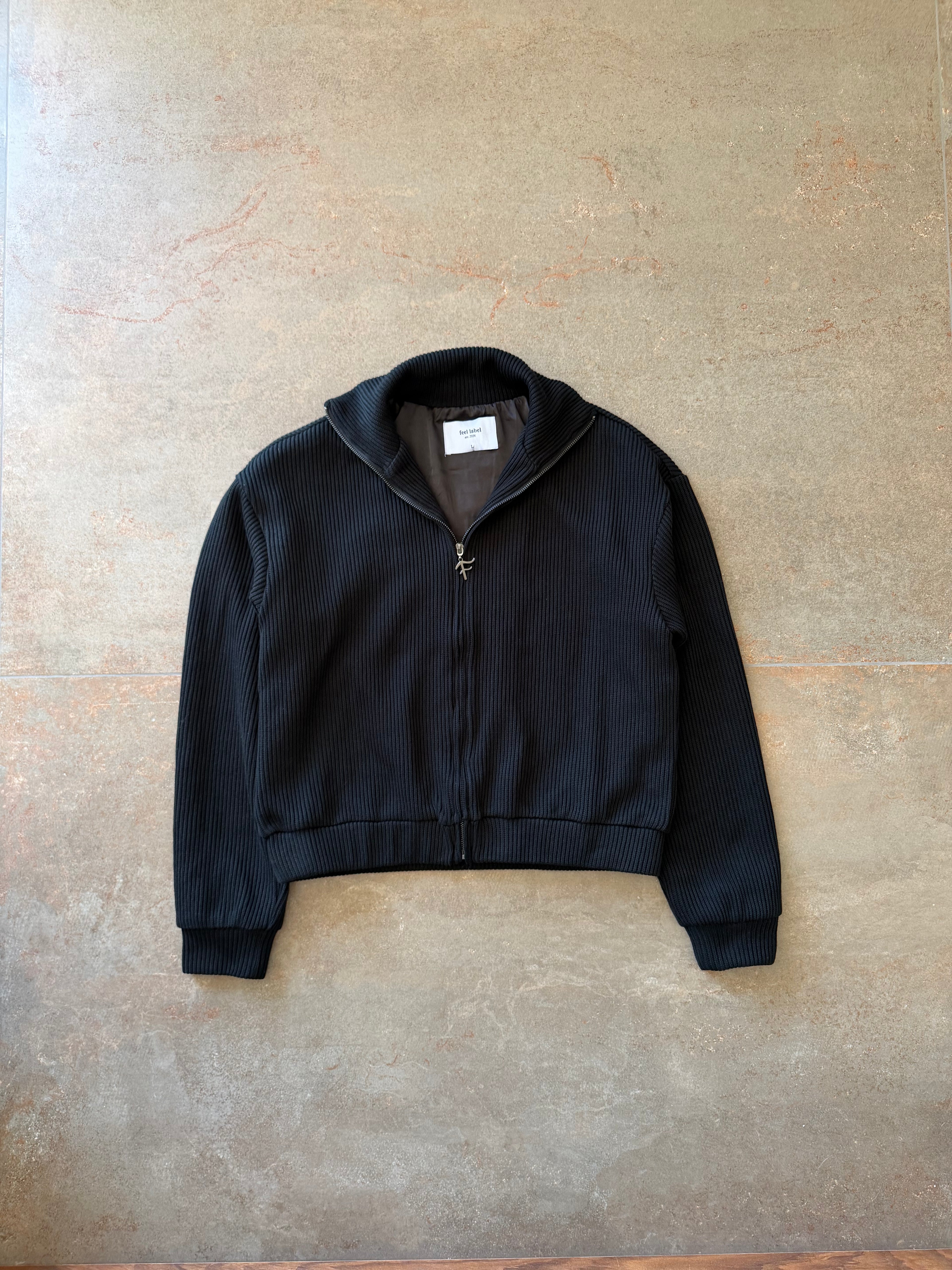 Knit Zip-Up Sweater